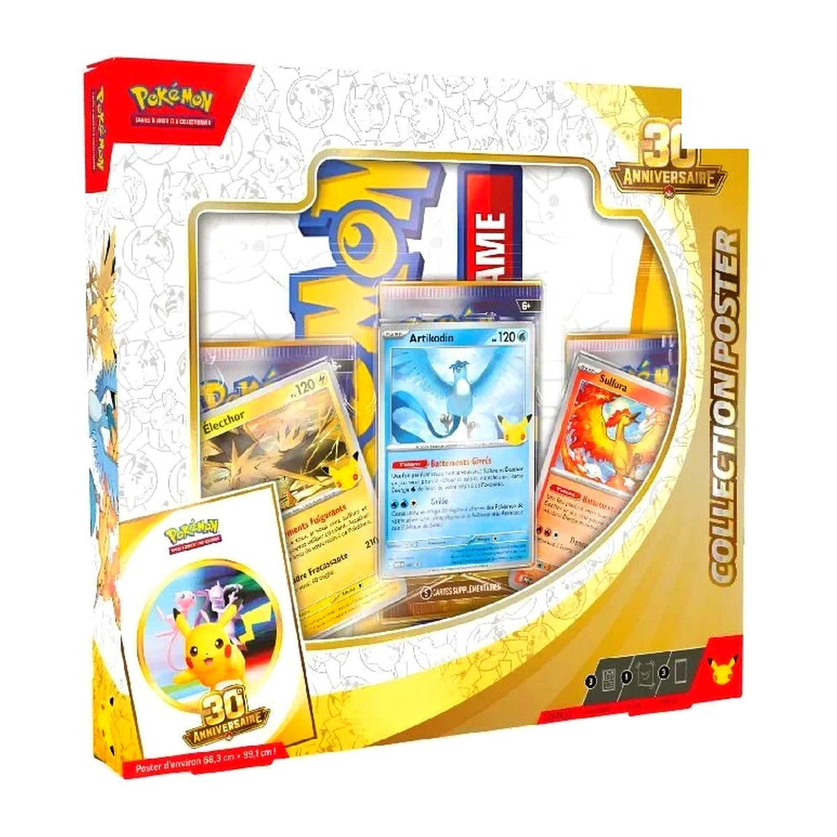Pokémon - Coffret 30ᵉ Anniversaire ME05.5 : Collection Poster (Électhor, Artikodin, Sulfura)